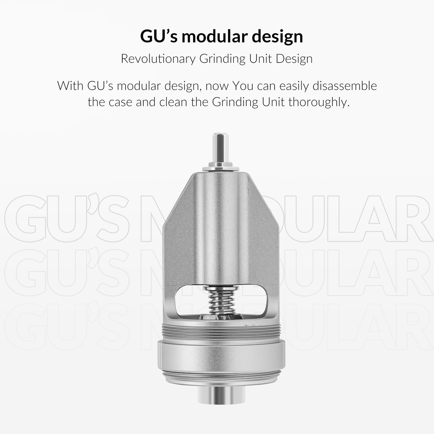 MONTWAVE GU2 Manual coffee grinder, capacity30g, stainless steel conical burr, removable body shell, 36 levels of Adjustable Setting